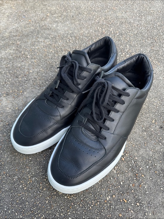 Oliver Cabell Other - Oliver Cabell Black Leather Sneakers with White Soles 42 EU/9 US - Made In Italy